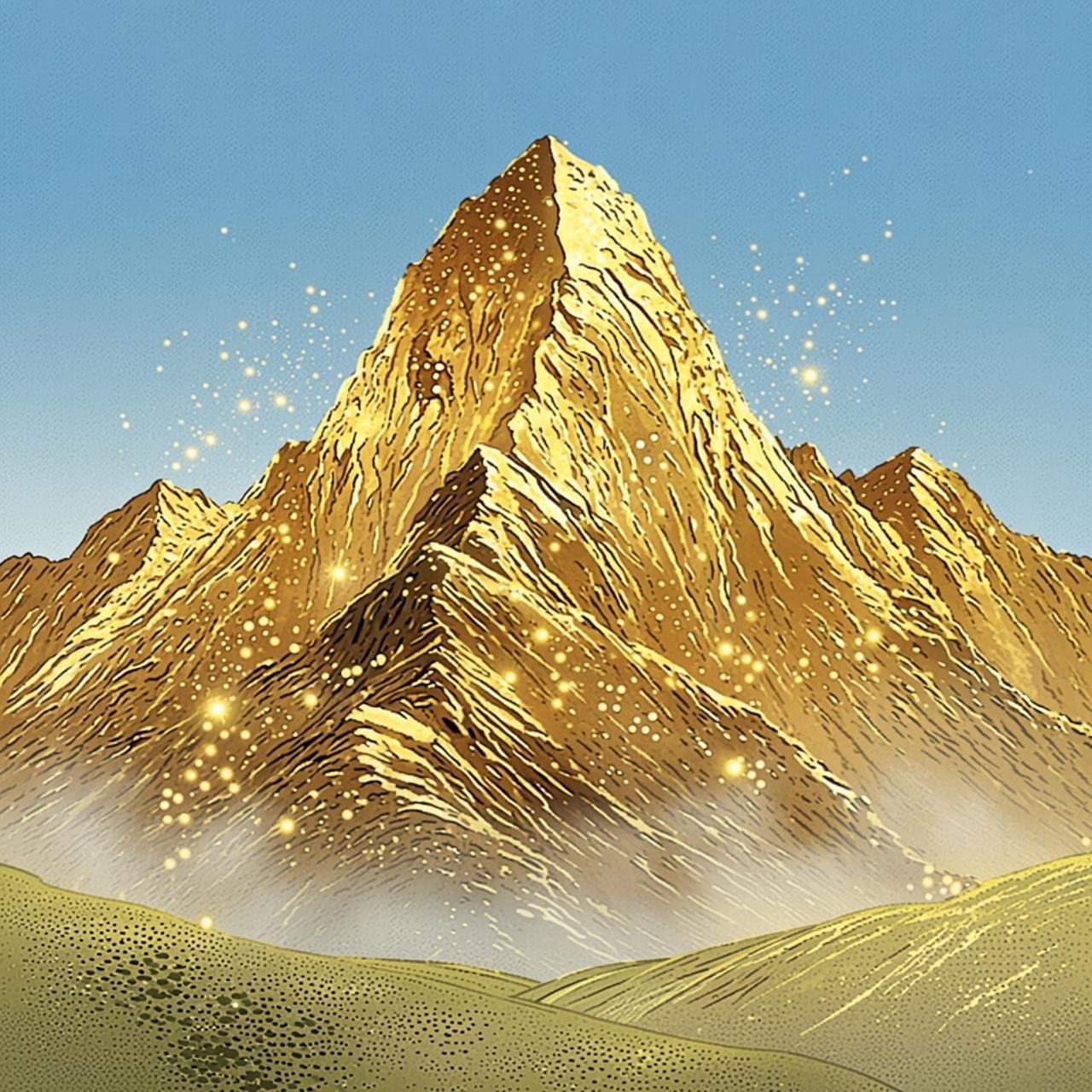 Golden Peak at sunrise